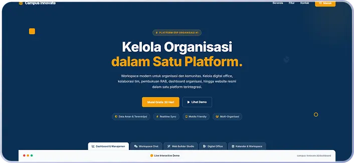 COREVA multiplatform SaaS web interface